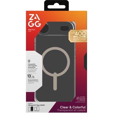 ZAGG Santa Cruz Snap mobiltelefon etui 16,5 cm (6.5") Cover Titanium, Transparent