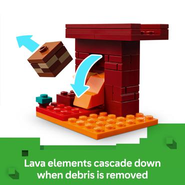 LEGO Minecraft 21266 Bitwa na moście Netheru