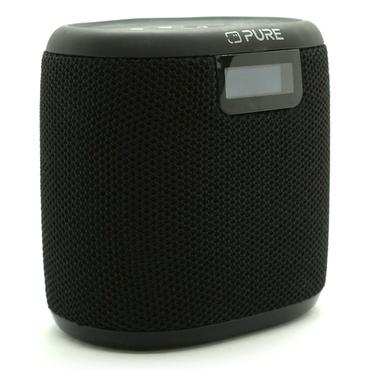 Pure Woodland Mini wasserdichter Outdoor-Lautsprecher mit FM/DAB+ Radio, schwarz