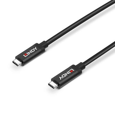 Lindy 43348 USB-kabel USB 3.2 Gen 2 (3.1 Gen 2) 3 m USB C Sort