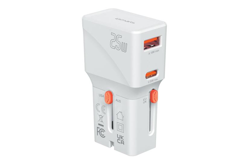 4smarts 541646 oplader til mobil enhed Universel Orange, Hvid Vekselstr&oslash;m Hurtig opladning Indend&oslash;rs