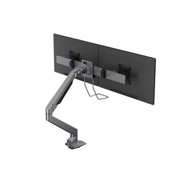 Multibrackets M VESA Gas Lift Arm Single w. Duo Crossbar monteringssats - för 2 LCD-bildskärmar - silver