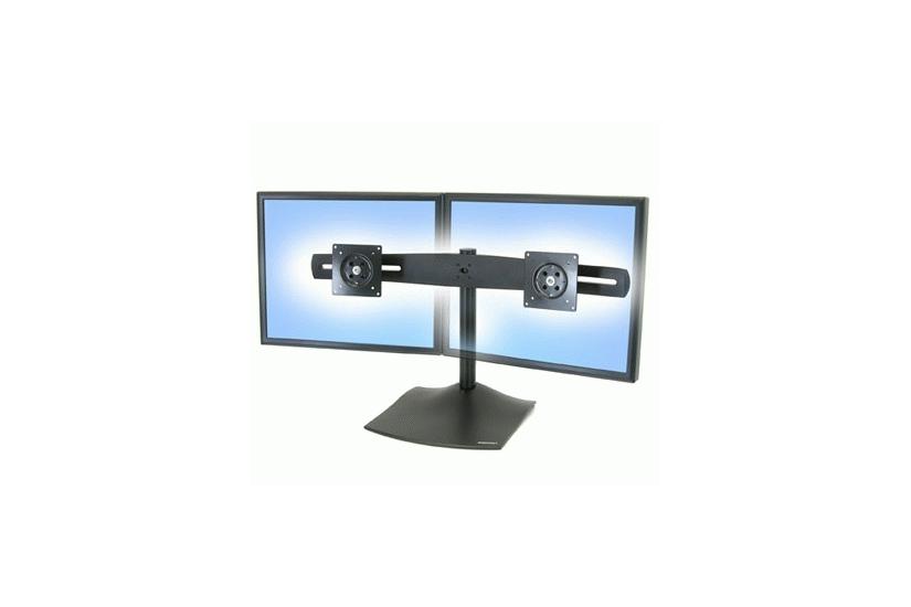 Ergotron DS100 st&auml;ll - horisontal - f&ouml;r 2 LCD-bildsk&auml;rmar - svart
