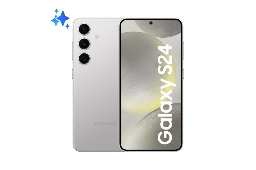 Samsung Galaxy S24 - grå marmor - 5G smartphone - 256 GB - GSM