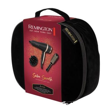 Remington D6940GP Salon Smooth Hair Dryer + Brush Kit, 2100W, 3 heat / 2 speed settings, Ceramic Ionic grill, Black