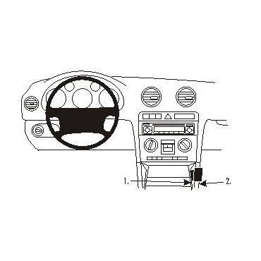 Brodit ProClip Angled Mount - monteringsbeslag til køretøjer