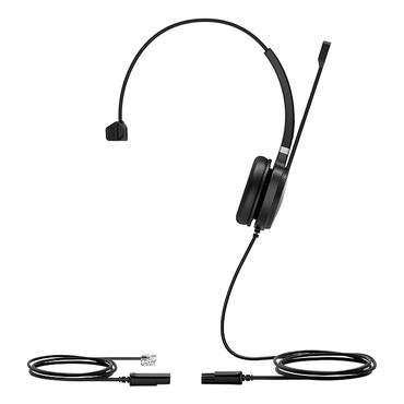 Yealink YHS36 headset - kabling Sort/Sølv