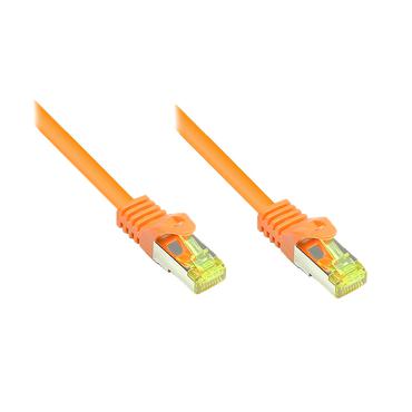 Alcasa 0.15m Cat7 RJ-45 netv&aelig;rkskabel Orange 0,15 m S/FTP (S-STP)