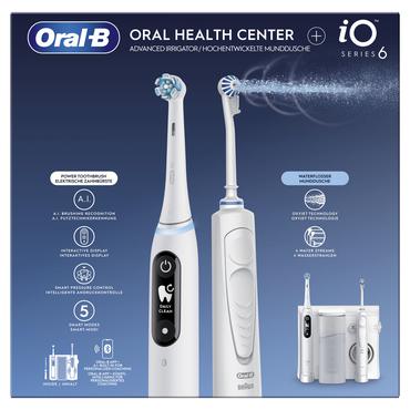 Oral-B iO6 & OxyJet Voksen Roterende, pulserende tandbørste Hvid