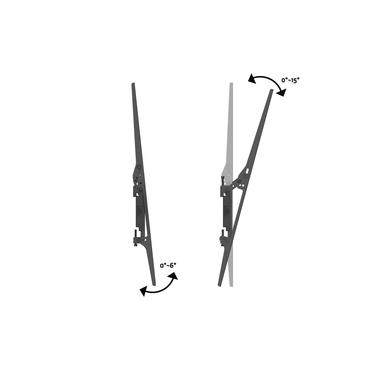 Multibrackets PRO Series M Ceiling Mount Pro MBC1UP 400x600 - konsol - för LCD-display - svart