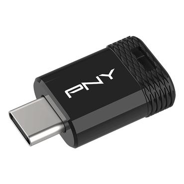 PNY Elite-X USB-nøgle 128 GB USB Type-C 3.2 Gen 1 (3.1 Gen 1) Sort