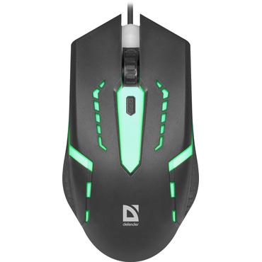 Defender FLASH MB-600L mus Spil Ambidextrous USB Type-A Optisk 1200 dpi