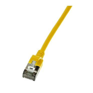 LogiLink Slim U/FTP netv&aelig;rkskabel Gul 0,3 m Cat6a U/FTP (STP)