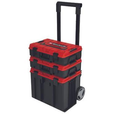 EINHELL E-Case Tower - Systemkoffer f&uuml;r Aufbewahrung & Transport (spritzwassergesch&uuml;tzt - max. 120 kg - incl. 1x E-Case L + 2x E-Case S + Zubeh&ouml;r) (4540015)