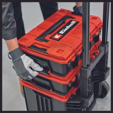 EINHELL E-Case Tower - Systemkoffer f&uuml;r Aufbewahrung & Transport (spritzwassergesch&uuml;tzt - max. 120 kg - incl. 1x E-Case L + 2x E-Case S + Zubeh&ouml;r) (4540015)