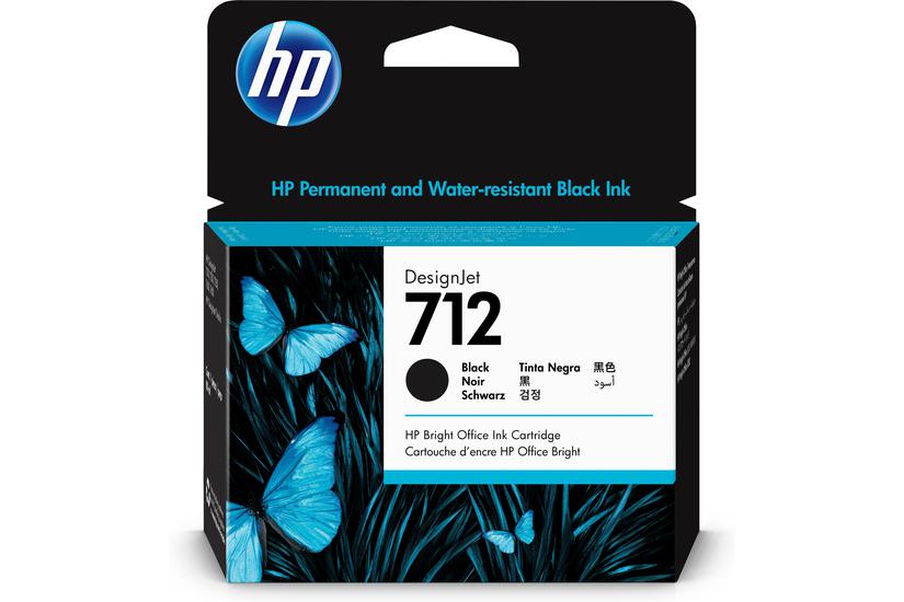 HP 712 - svart - original - DesignJet - bl&auml;ckpatron