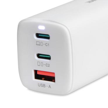 iBOX C-65 str&ouml;madapter - 2 x USB-C, USB - 65 Watt