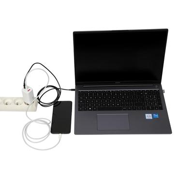 iBOX C-65 str&ouml;madapter - 2 x USB-C, USB - 65 Watt