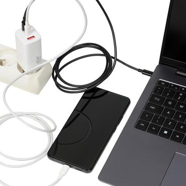 iBOX C-65 str&ouml;madapter - 2 x USB-C, USB - 65 Watt