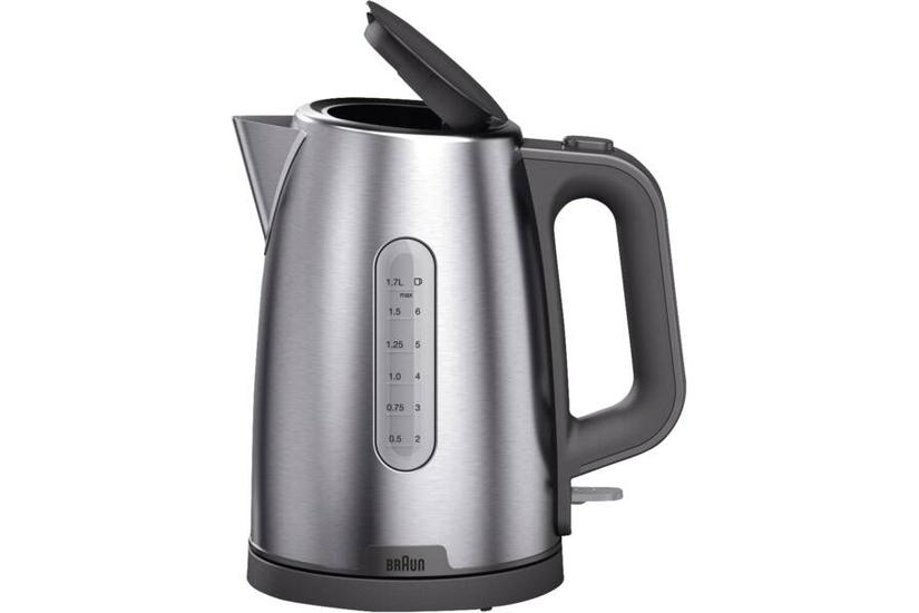 Wasserkocher PurShine WK 1500 GY (edelstahl/grau, 1,7 Liter, 2.200 Watt)