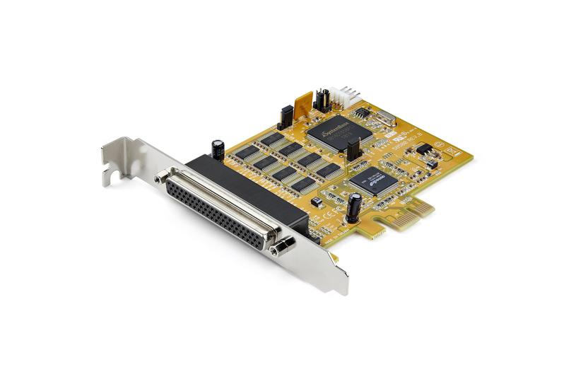 StarTech.com 8-portars PCI Express RS232 seriell kortadapter - PCIe RS232 seriellt kort - 16C1050 UART - Multiport seriellt DB9-kontroller-/-expansionskort - 15kV ESD-skydd - Windows och Linux - seriell adapter - PCIe - RS-232 x 8 - TAA-kompatibel