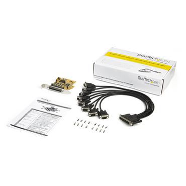 StarTech.com 8-portars PCI Express RS232 seriell kortadapter