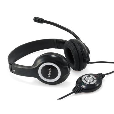 Equip 245301 Headset Ledningsført Opkald/musik USB Type-A Sort