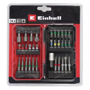 Einhell bit set, 34 pieces (1/4, in S-Box)