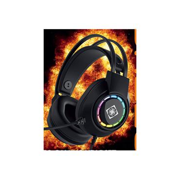 DH220 USB Stereo Gaming Headset, RGB, Black