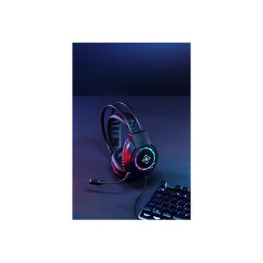 DH220 USB Stereo Gaming Headset, RGB, Black