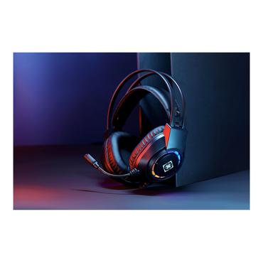 DH220 USB Stereo Gaming Headset, RGB, Black