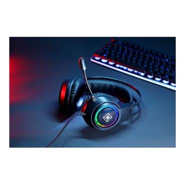 DH220 USB Stereo Gaming Headset, RGB, Black