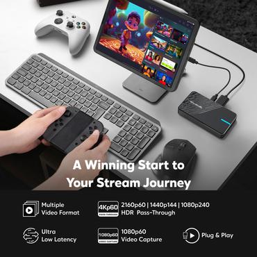 Avermedia Videoinspelningskort - USB Type-C - 2160p60 HDR, 1440p144 HDR, 1080p240 HDR