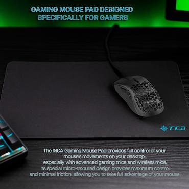 Inca IMP-020 musemåtte Gaming musemåtte Sort