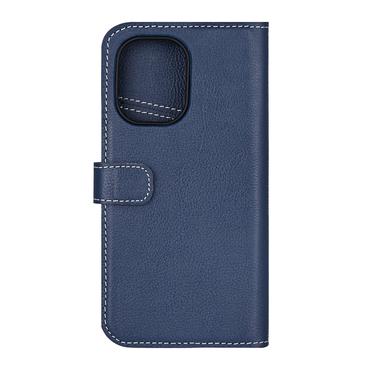 Essentials iPhone 16 leather Mag wallet, detachable, magnetic, blue