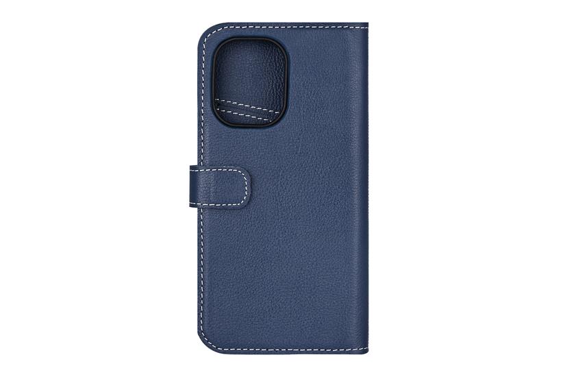 Essentials iPhone 16 leather Mag wallet, detachable, magnetic, blue
