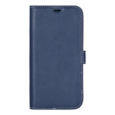 Essentials iPhone 16 leather Mag wallet, detachable, magnetic, blue