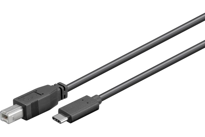 goobay - USB typ C-kabel - USB typ B till 24 pin USB-C - 1 m
