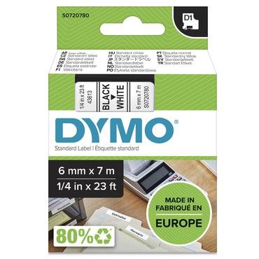 DYMO D1 - mærkattape - 1 kassette(r) - Rulle (0,6 cm x 7 m)