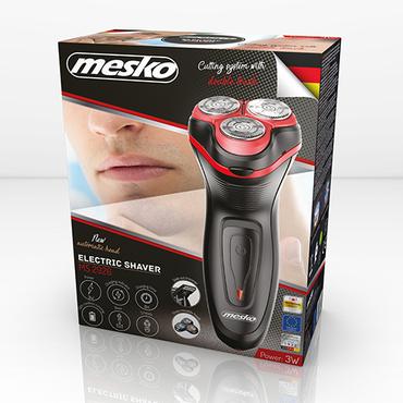 Mesko Home MS 2926 barbermaskine til ham Rotations shaver Trimmer Sort, R&oslash;d