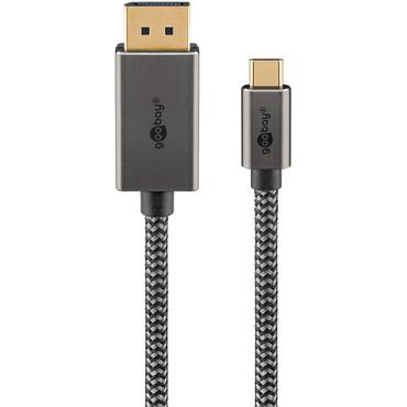 Goobay DisplayPort-kabel - 2 m - USB Type-C - DisplayPort - 1,2 - 3840 x 2160 pixlar