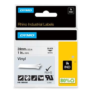 DYMO Rhino Coloured Vinyl - tejp - 1 kassett(er) - Rulle (2,54 cm x 5,5 m)