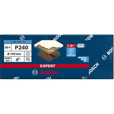 Bosch Expert M480 mesh structure sanding sheet 150mm, K240 (50 pieces, for eccentric sanders)