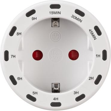 Brennenstuhl 1506130 elektronisk t&aelig;ller Hvid