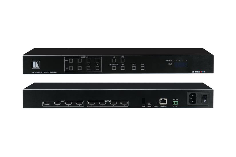 Kramer VS-44H2 - 4x4 4K HDR HDCP 2.2 Matrix Switcher