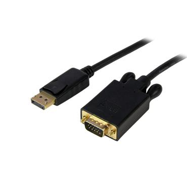 StarTech.com 4,6 m DisplayPort till VGA-kabel - Aktiv DisplayPort till VGA-kabeladapter - 1080p video - DP till VGA-sk&auml;rmkabel - DP 1.2 till VGA-konverterare - L&aring;sande DP-kontakt - DisplayPort-kabel - 4.57 m