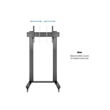 Multibrackets M Public Display Stand 210 Dual Pillar Multibrackets vagn - f&ouml;r platt panel - svart