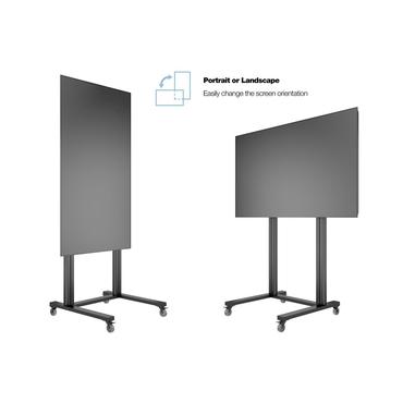 Multibrackets M Public Display Stand 210 Dual Pillar Multibrackets vagn - f&ouml;r platt panel - svart