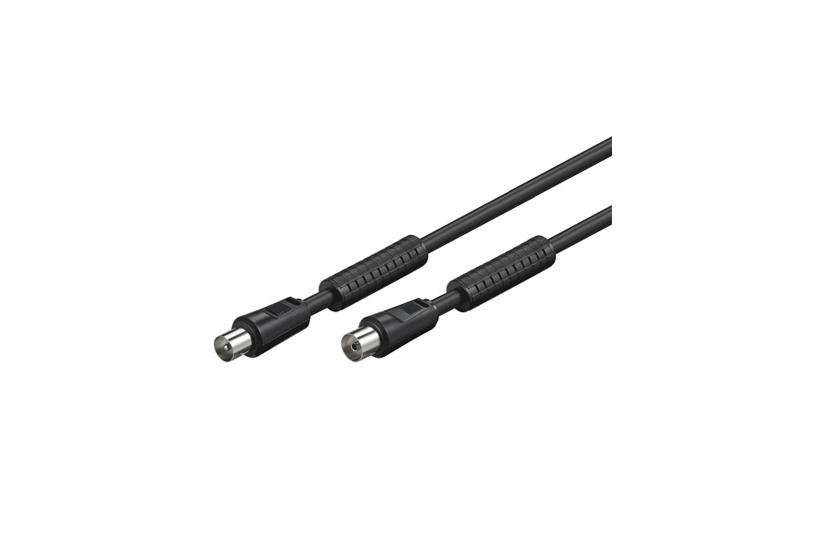 Alcasa S-PAK10S koaxial kabel 10 m Sort