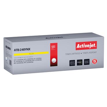 Activejet ATB-248YNX Toner til Brother-printere; Erstatning Brother TN248XLY; Supreme; 2300 sider; gul)